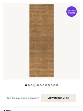 Woven Runner Rug in Brown - Home Other